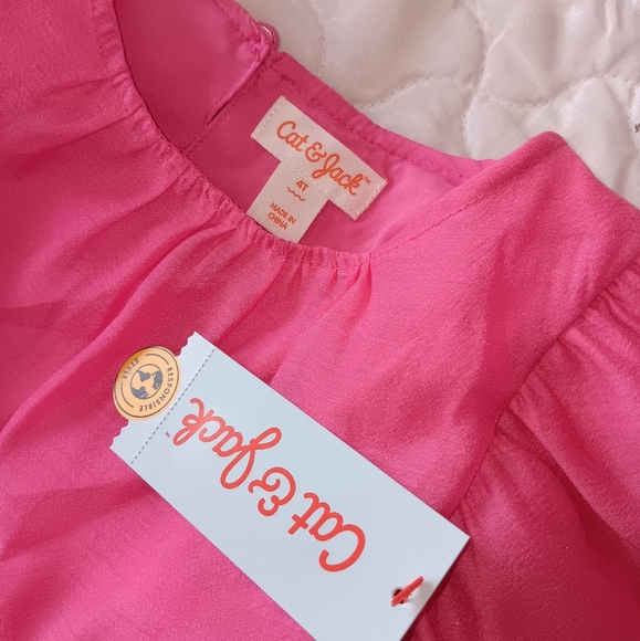 pink dress for girl size 4T, Carter's brand - Picture 3 of 6
